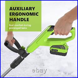 20V 11-Inch Cordless Snow Shovel, Battery Powered Snow Blower, 20-Volt/4.0 Ah Li