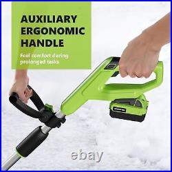 20V 12 Cordless Snow Shovel Battery Powered Snow Blower with Directional Plate