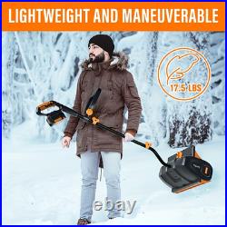 20V Cordless Power Snow Shovel 14 Battery Operated Snow Blower + 4.0Ah Charger