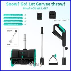 20V Cordless Snow Blower 12 Electric Snowblower with 4.0Ah Battery Brushless US