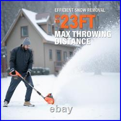 thumbnail image 2 of 20V Cordless Snow Shovel With 4.0Ah Battery & Charger - 12.2" Electric Snow Blower 2 of 2