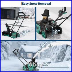 20V LED Cordless Snow Shovel Battery Snow Blower with4.0Ah Battery & Charger 20