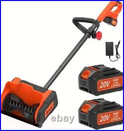 20V Snow Blower with Brushless Motor 12'' Clearing Width & 6'' Depth, 20FT Sno