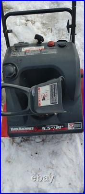 21 2 Cycle Yard Machines MTD Snow Blower 5.5 Hp Electric Start
