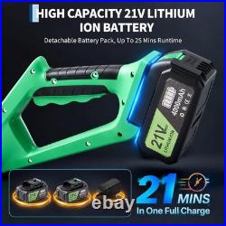 21V 12 Handheld Electric Cordless Snow Shovel with 2x 4.0-Ah Battery and Charger