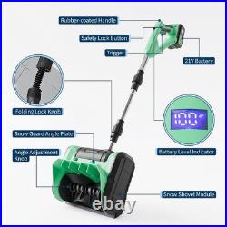 21V 12 Handheld Electric Cordless Snow Shovel with 2x 4.0-Ah Battery and Charger