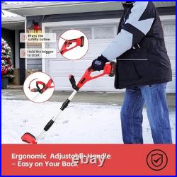 21V Cordless Snow Shovel 12 Electric Snow Blower 2x21V Battery &Charger