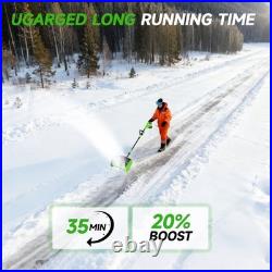 21V Cordless Snow Shovel, 16-Inch Cordless Snow Blower with 2x 3000mah -Kit