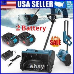 21V Snow Blower Foldable Snow Thrower Snow Clearing Patio Electric Snow Shovel