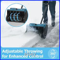 21V Snow Blower Foldable Snow Thrower Snow Clearing Patio Electric Snow Shovel