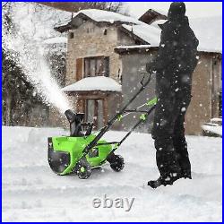 22 Corded Snow Blower 3000 RPM Electric Snow Thrower 25 ft Throwing Distance US