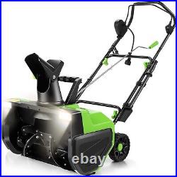 22 Corded Snow Blower 3000 RPM Electric Snow Thrower 25 ft Throwing Distance US