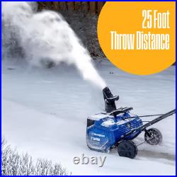 23 In. 120V Single-Stage Electric Snow Blower Corded, Powerful Snow Removal