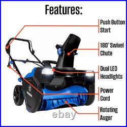 23 In. 120V Single-Stage Electric Snow Blower Corded, Powerful Snow Removal