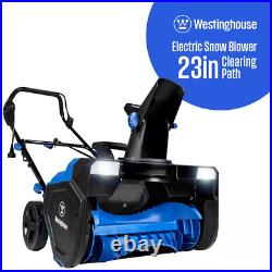 23 In. 120V Single-Stage Electric Snow Blower Corded, Powerful Snow Removal