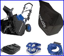 24-Volt Cordless Snow Blower Bundle, 18-Inch Snow Clearing Deck, Auger Assit