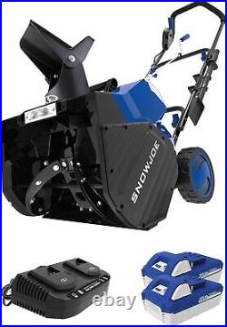 24-Volt Cordless Snow Blower Bundle, 18-Inch Snow Clearing Deck, Auger Assit