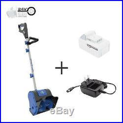 24-Volt Cordless Snow Shovel Kit Two-Blade High-Impact With Battery & Charger