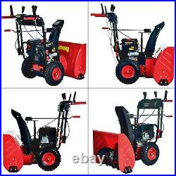 24 in. 212 cc two-stage gas snow blower with electric start