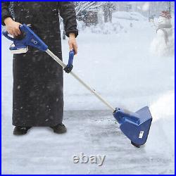 2500RPM Cordless Rechargeable Snow Sweep Thrower Sidewalk Snow Throwing Sweeper