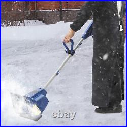 2500RPM Cordless Rechargeable Snow Sweep Thrower Sidewalk Snow Throwing Sweeper