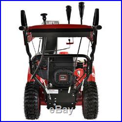 26 inch 212cc Two Stage Electric & Recoil Start Gas Snow Blower / Thrower, New