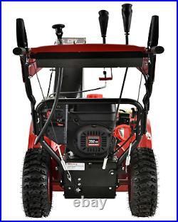 28 in. 252cc Two-Stage Electric & Recoil Start Gas Snow Blower Snow Thrower New