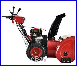 28 inch 252cc Two Stage Electric & Recoil Start Gas Snow Blower / Thrower New