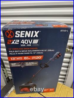 2X2 40V Max 13 Cordless Snow Shovel, Brushless (Batteries & Charger) Senix