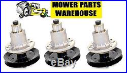 (3) NEW REPL DECK BLADE SPINDLE ASSEMBLY WithPULLEY EXMARK 103-1184 LAZER Z HP 52