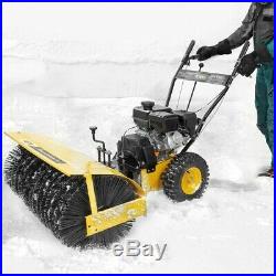 31 Walk Behind Snow Sweeper Power Brush Broom Mower 7HP Gas Engine 212CC EPA