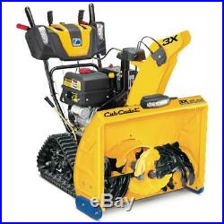3X 30 in. 420cc Track Drive Three-Stage Electric Start Gas Snow Blower with Stee