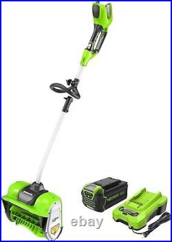 40V 12 Cordless Snow Shovel Battery Powered Battery and Charger Included