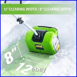 40V 12 Cordless Snow Shovel Battery Powered Battery and Charger Included