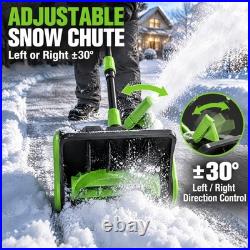 40V 13 Electric Cordless Snow Shovel with 2 4.0-Ah Battery & Charger 16000RPM 40V 13 Electric Cordless Snow Shovel with 2 4.0-Ah Battery & Charger 16000RPM