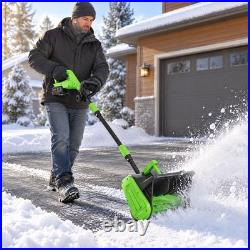 40V 13 Electric Cordless Snow Shovel with 2 4.0-Ah Battery & Charger 16000RPM