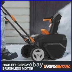 40V 20 Cordless Snow Blower with Brushless Motor WG471 40V 20 Cordless Snow Blower with Brushless Motor WG471