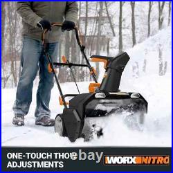 40V 20 Cordless Snow Blower with Brushless Motor WG471 40V 20 Cordless Snow Blower with Brushless Motor WG471