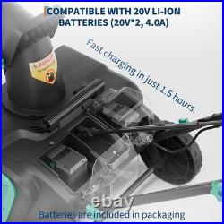 40V Cordless Snow Blower 20 Inch Electric Snowblower with 4.0Ah Battery Charger
