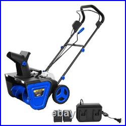 40V Cordless Snow Blower Brushless Motor 20 Width 180° 23 ft Throw Distance