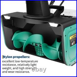 40V Cordless Snow Blower Brushless Motor 20 Width 180° 23 ft Throw Distance