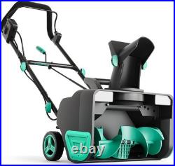 40V Cordless Snow Blower Brushless Motor 20 Width 180° 23 ft Throw Distance