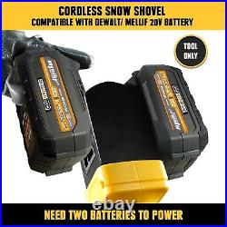 40V Cordless Snow Shovel Compatible with Dewalt 20V MAX Battery(Tool Only), Elec