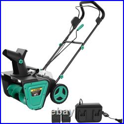 40V Electric Snow Blower Cordless Brushless Motor 20 Width with LED Light New