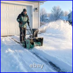 40V Electric Snow Blower Cordless Brushless Motor 20 Width with LED Light New