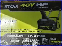 40V HP Brushless 21 in. Cordless Single Stage Snow Thrower with (2) 7.5AH Batter