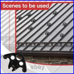 50 Pcs Snow Guards for Metal Roofs, Plastic, Screws Included