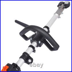 52CC 2-Stroke Gas Broom Sweeper 24 Nylon Brush 1700W for Snow Leaves EPA Red