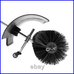 52CC Gas Power Nylon Brush Broom Sweeper Walk Behind Snow Sweeper Snow Clean