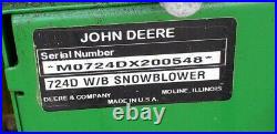 724d John Deere snow blower ready